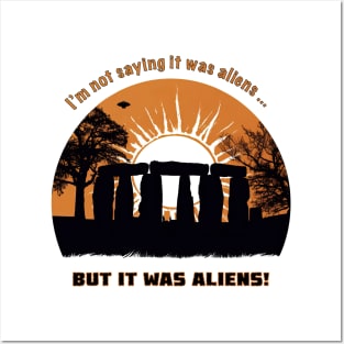 It Was Aliens! Posters and Art